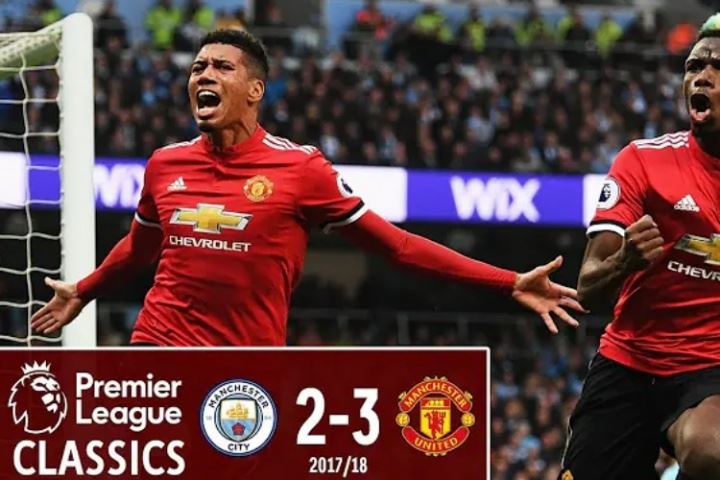 力挽狂澜！18年英超，博格巴双响建功，曼联连进3球3-2逆转曼城
